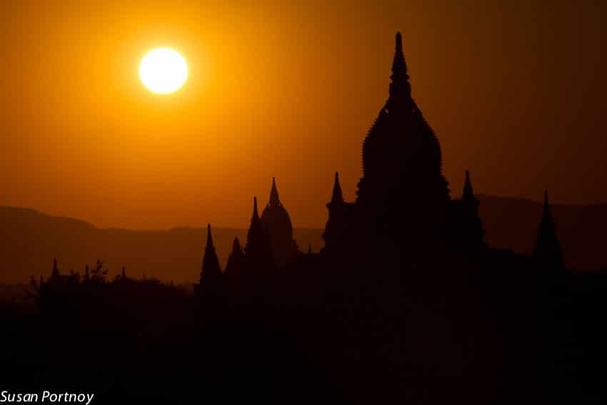 Sunset in Bagan, Myanmar
