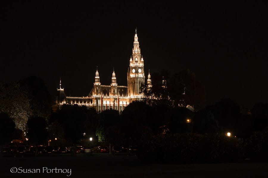 Photographing Parliament building in Vienna, Austria