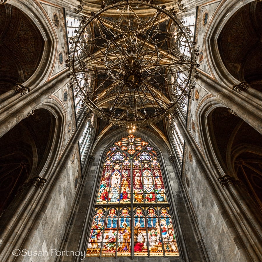 Photographing inside Votive Cathedral in Vienna, Austria