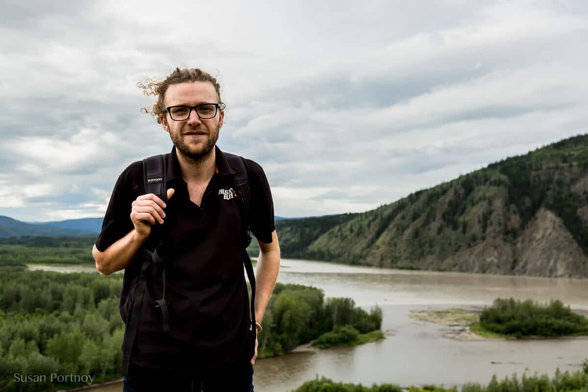 Matthias Macaphee, our wonderful hipster interpreter. --Dawson City, the Heart of the Klondike Gold Rush