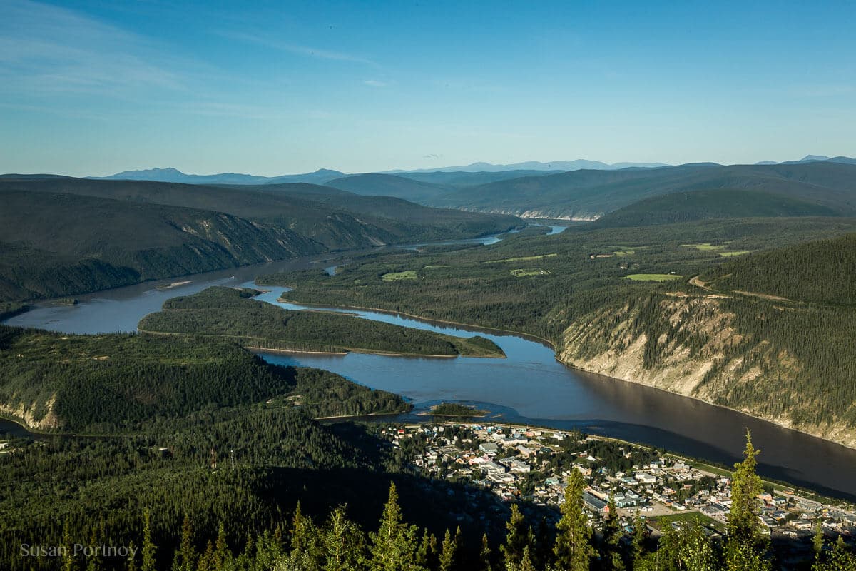 View from the Midnight Dome--Dawson City, the Heart of the Klondike Gold Rush