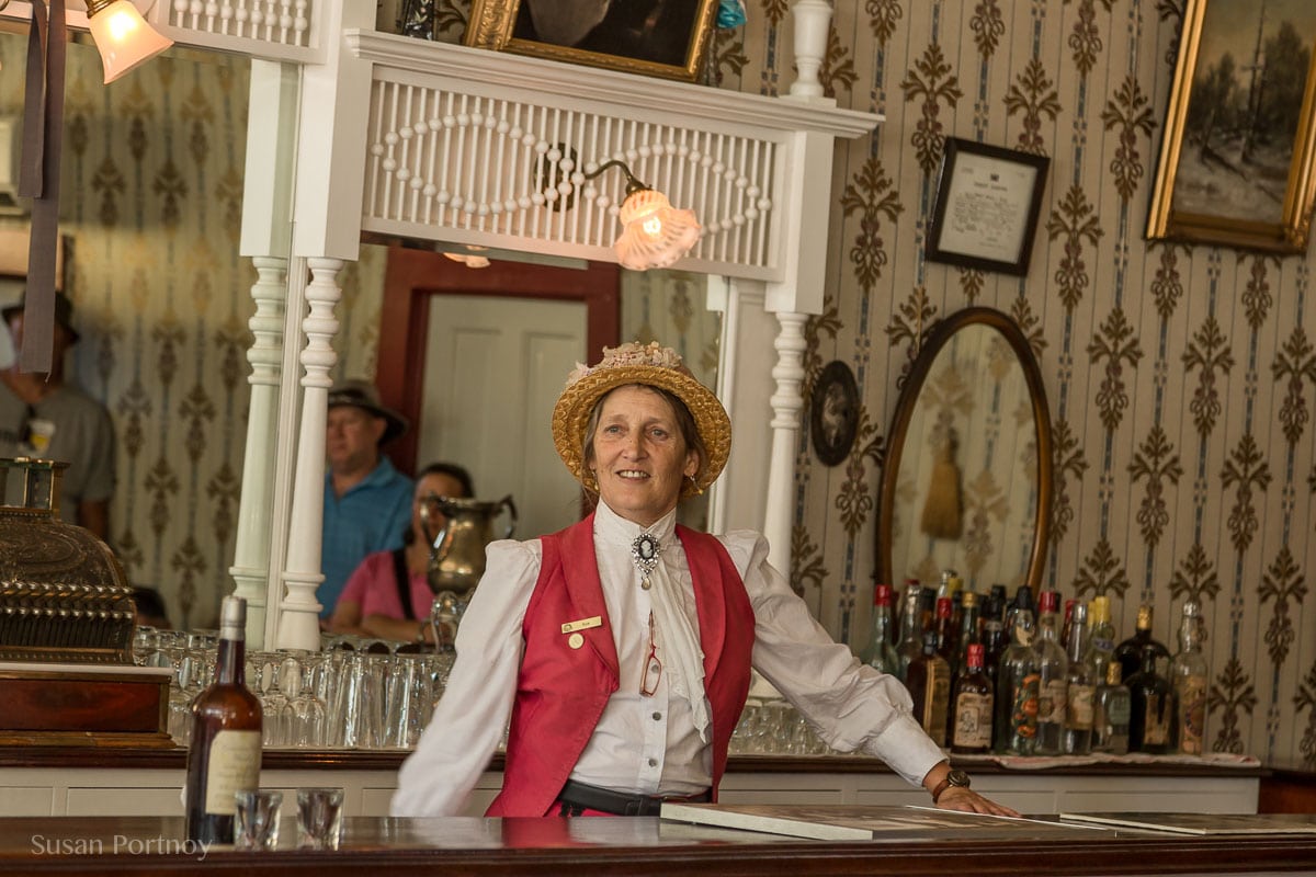 Sue Taylor, an interpreter with Parks Canada -Dawson City, the Heart of the Klondike Gold Rush