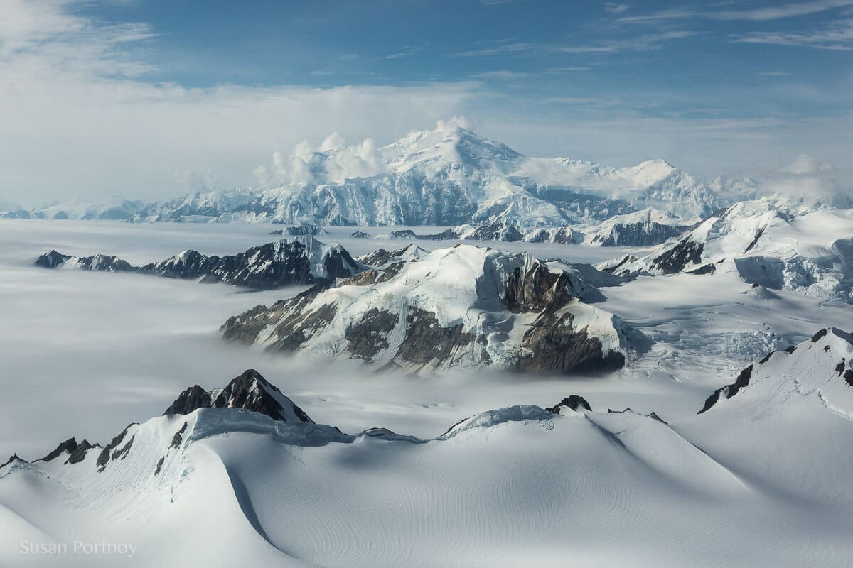 Mount Vancouver in the distance. --Kaskawulsh glacier in Yukon's Kulane National Park-1148