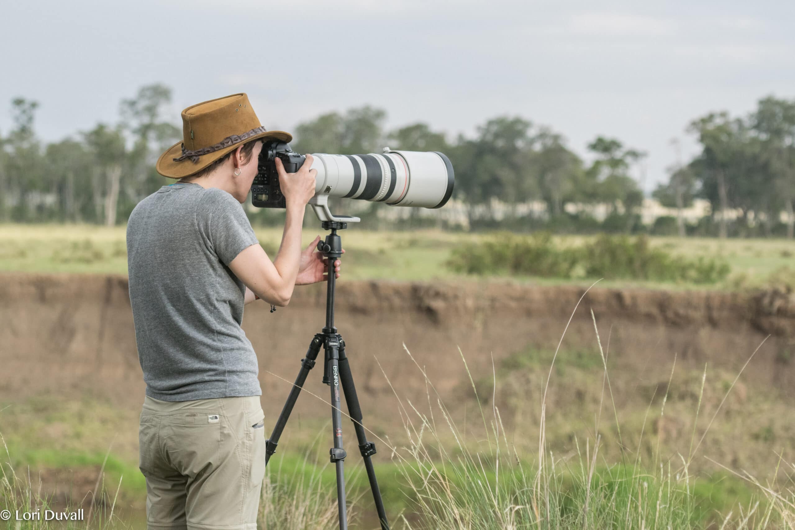 Susan Portnoy Kenya camera on tripod