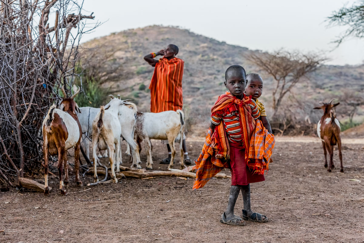 Samburu children in northern Kenya